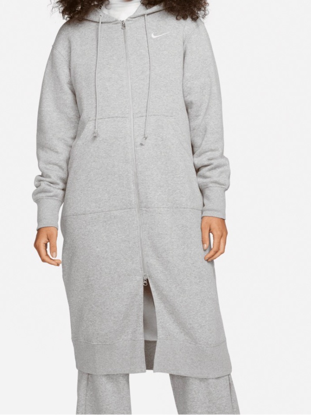 Nike Sportswear Phoenix Fleece long full-zip hoodie sweater dress XS